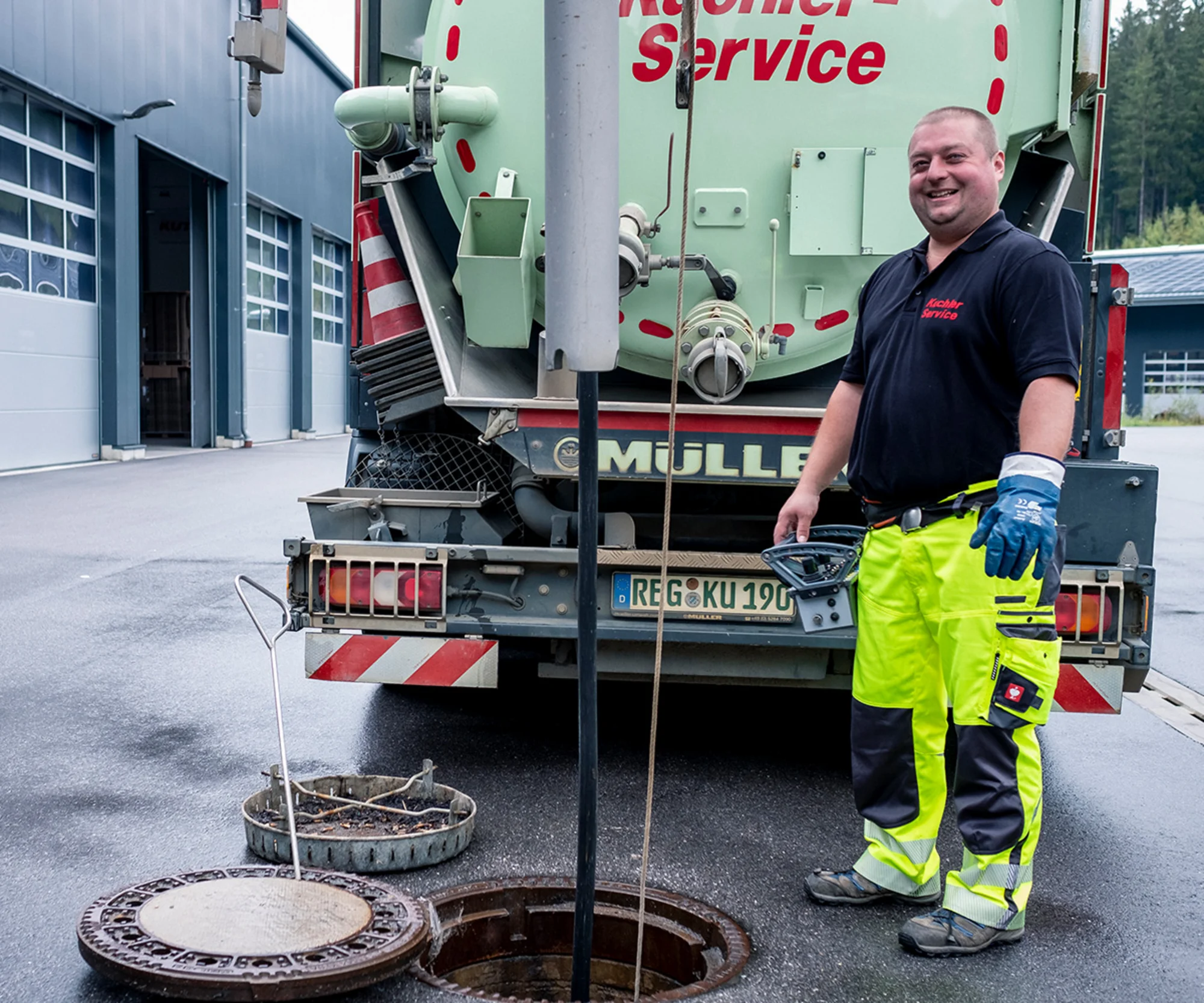 Ablauf der Löschwasserentsorgung Schritt für Schritt